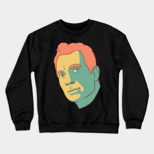 Jack Kerouac Portrait In Vintage Colors Crewneck Sweatshirt